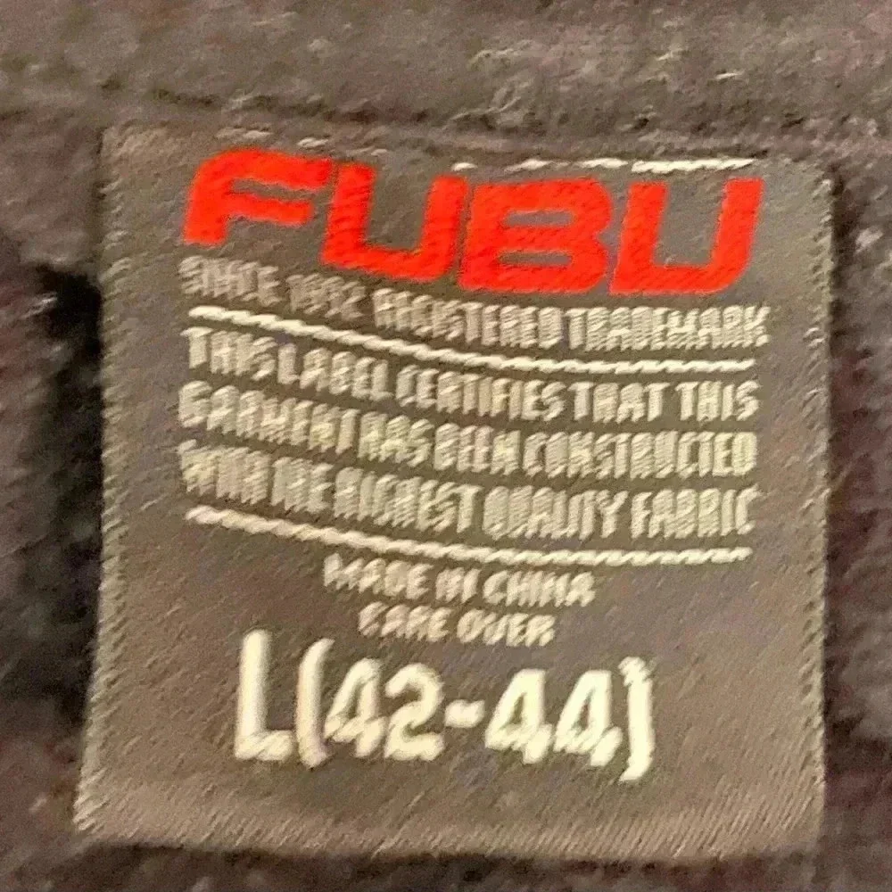 FUBU Men's & Big Men's Long Sleeve FB Logo Fleece Hoodie Sweatshirt SZ LRG